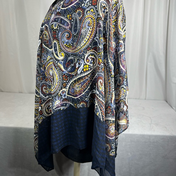 I.N. Studio Women's Paisley Sleeveless Blouse Size 2X - Picture 11 of 16